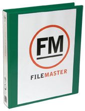 FM OVERLAY RINGBINDER GREEN A4 26MM 2D