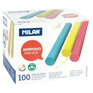 MILAN NON DUST CHALK COLOURED BOX/100