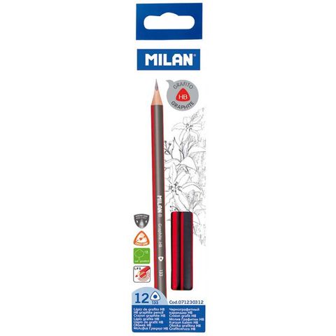 MILAN PENCILS HB TRIANGULAR PKT/12