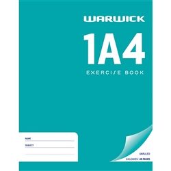 EXERCISE BOOK WARWICK 1A4 UNRULED