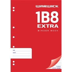 EXERCISE BOOK WARWICK 1B8-64 PUNCHED
