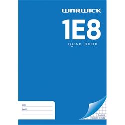 EXERCISE BOOK WARWICK 1E8 QUAD 7MM