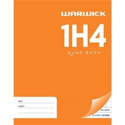EXERCISE BOOK WARWICK 1H4 10MM QUAD 230