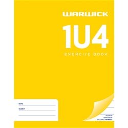 EXERCISE BOOK WARWICK 1U4 12MM RULED