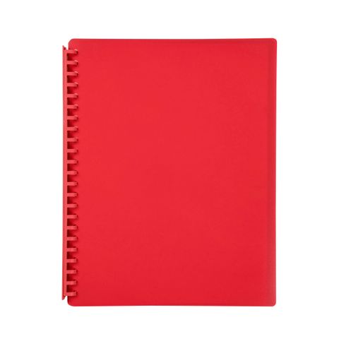 MARBIG REFILLABLE DISPLAY BOOK 20P RED.