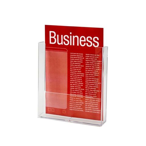 BROCHURE HOLDER ESSELTE CLEAR A4 1-TIER