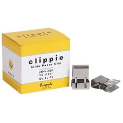 CLIPPIE PAPER CLIPS SILVER XLARGE 75 SHT