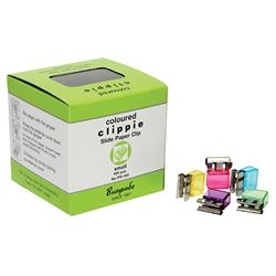 CLIPPIE PAPER CLIPS COLOURED SMALL 25SHT