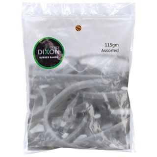 DIXON RUBBER BANDS 115GM ASSORTED