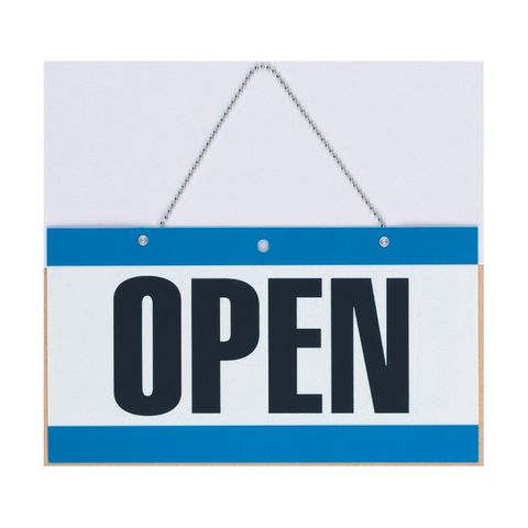 HEADLINE OPEN & CLOSE SIGN WITH CHAIN