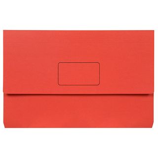 SLIMPICK FOOLSCAP DOCUMENT WALLET RED