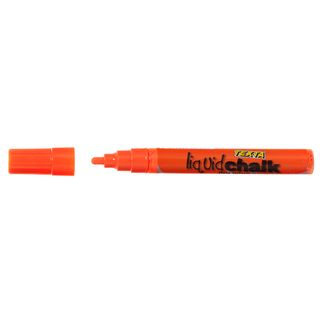 TEXTA LIQUID CHALK DRY WIPE ORANGE BULLE
