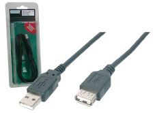 DIGITUS USB EXTENSION CABLE BLACK 2M