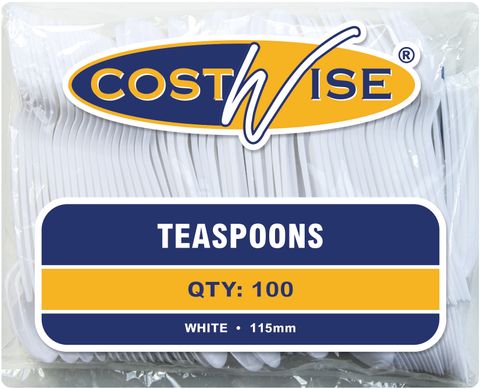 Costwise Teaspoons Plastic  Pkt 100
