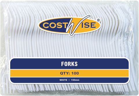 Costwise Forks Plastic Pkt 100