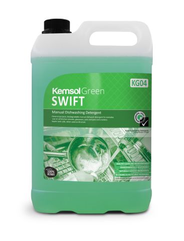 FK-SWT05 Kemsol Swift Manual Detergent Green 5 Ltr