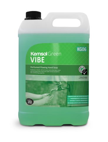 KCSK-VIB05 Kemsol Green Vibe Flowing Hand Soap 5 Ltr