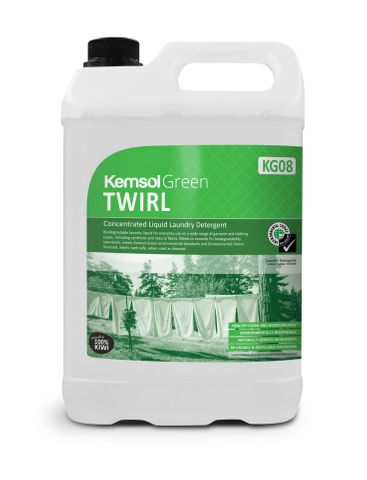 FK-TWL20 Kemsol Twirl Laundry Liquid Green 20 Ltr