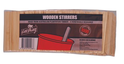 Castaway Wooden Stirrers 113mm 1000pk