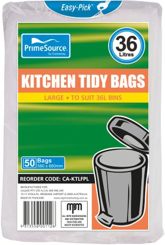 Castaway Kitchen Tidy Bags - Lge 36L -