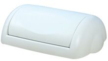 Waste Paper Bin Lid Only Swing White 43L