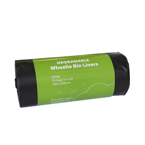 Degradable 120L Wheelie Bin Liners 25 per roll