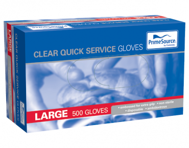 Quick Service Gloves Large PFree 500 pack