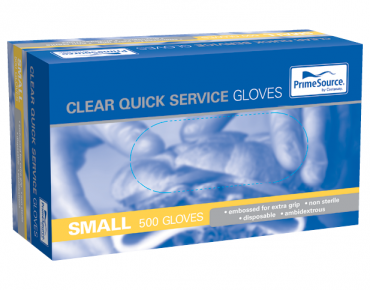 Prime Source Quick Service Gloves Small Powder Free 500 pack