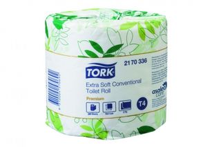 Tork Extra Soft Conventional Toilet Roll  Wrapped 280 Sht 48 Roll/Ctn
