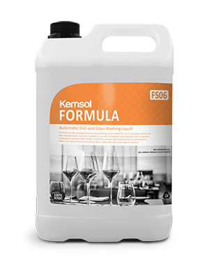 FK-FORCO05 Kemsol Formula Comm Glass & Dish Detergent 5 Ltr
