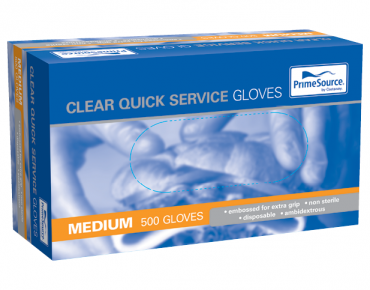 Quick Service Gloves Medium PFree 500 pack