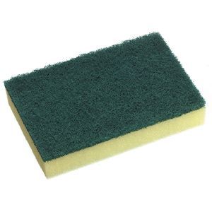 Sponge Scourer Green / Yellow 150x100mm