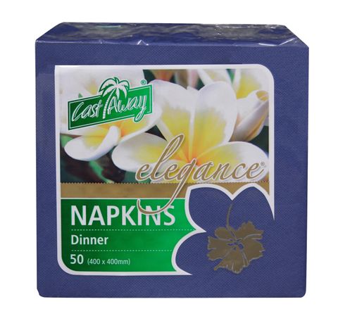 Castaway Napkin Dinner Elegance 2 ply Dark Blue 50pk