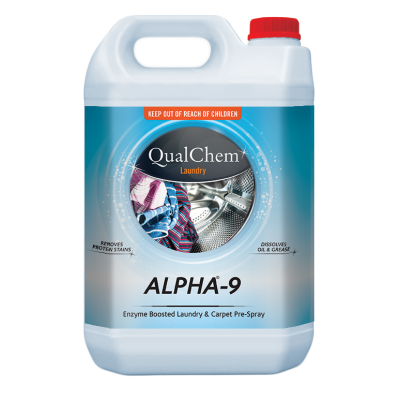 QualChem Alpha 9 Enzyme Boosted Laundry Pre-Spray 5L