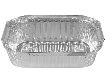 MPM Medium Rectangular Foil Take Away Tray 560ml 100 per slve