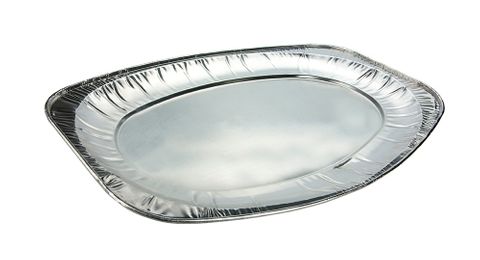 Uni - Foil Oval Foil Platter / Tray 550x360x30