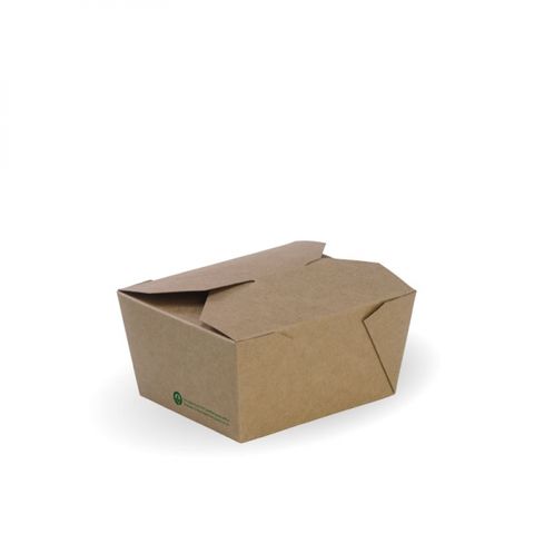 Biopak Small Bioboard Lunch Box 110Lx90Wx64D 50per sleeve