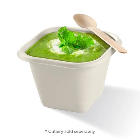 EB-SLB-630-W Biopak 630ml White Plant Fibre Takeaway Base 50 units per slve