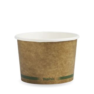 Biopak 550ml / 16oz Kraft BioBowl  25 units per slve