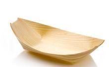 Wooden Disposable Boat Dish Large 22.5cm