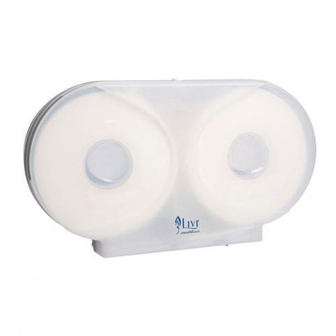 CSD860 Cottonsoft Livi Double Jumbo Dispenser White