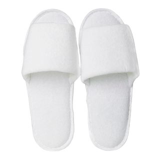 Velour Slippers Open Toe Standard Size