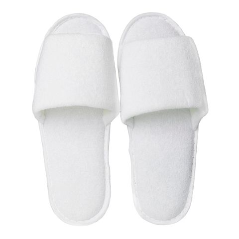 Velour Slippers Open Toe Standard Size