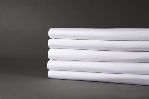 Single Flat Sheet 50/50 Elite Percale 180x350