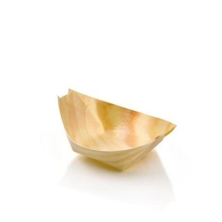 Wooden Disposable Boat Dish Baby 6cm