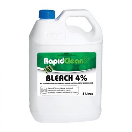 Rapid Clean Liquid Bleach 4% 5 ltr