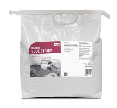 FK-BLUSTR10 Kemsol Blue Strike Laundry Powder - 10Kg