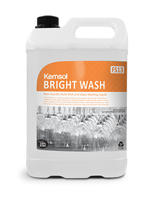 FK-BRIWA05 Kemsol Bright Wash Non Caustic Dish Wash Detergent 5 Ltr