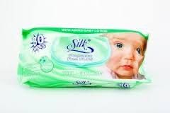 Silk Fragrance Free Thick Baby Wipes Pkt.80