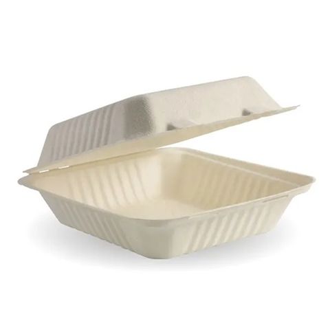 EB-DHL-8 WHITE P/FIBRE CLAMSHELL 100 UNITS PER SLVE